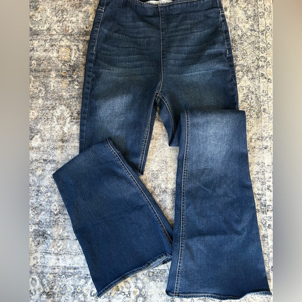 Tinseltown Dark Indigo Straight Leg Jeans